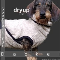 Fit4Dogs - Hundebademantel dryup Cape Dackel sand