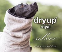 Fit4Dogs - Hundebademantel dryup cape Royal Silver