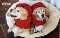 Fit4Dogs - Hundebademantel dryup cape Red Pepper