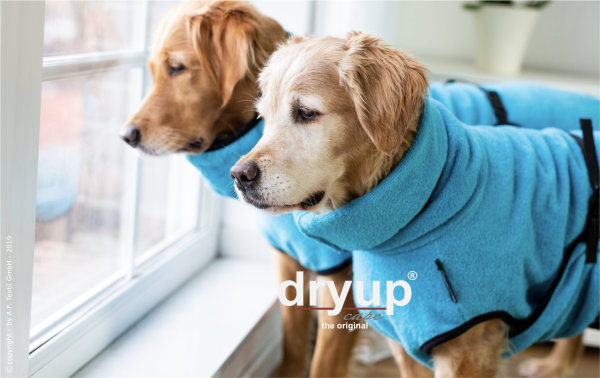 Fit4Dogs - Hundebademantel dryup cape Cyan