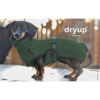 Fit4Dogs - Hundebademantel dryup Cape Dackel Dark Green