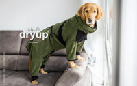 Fit4Dogs - Hundebademantel dryup body zip.fit Moos