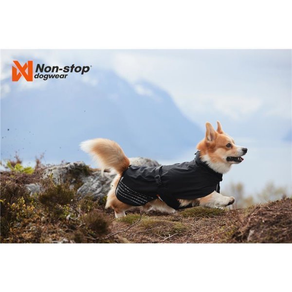 Non-stop Dogwear Fjord Raincoat Schwarz