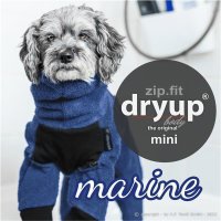 Fit4Dogs - Hundebademantel dryup body zip.fit Marine